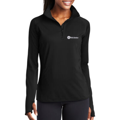 Wells Brothers - Ladies Sport Wick ® Stretch 1/4 Zip Pullover Thumbnail