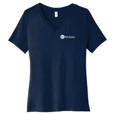 Wells Brothers - Women's Relaxed Jersey Short Sleeve V Neck Tee Thumbnail