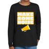 Youth Heavy Cotton 100% Cotton Long Sleeve T Shirt Thumbnail