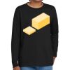 Youth Heavy Cotton 100% Cotton Long Sleeve T Shirt Thumbnail